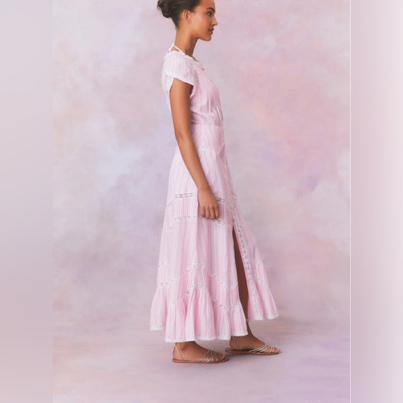 Remi Cotton Stripe Maxi Dress - LoveShackFancy - Picture 8 of 8